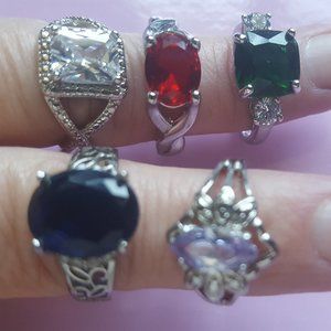 Lot of 5 rings from Jewelry in Candles (JIC)